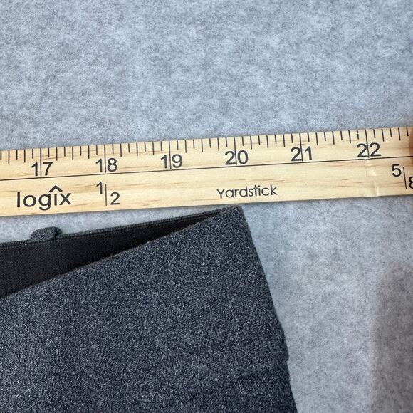 Ava & Viv Capri Pants WMNS 20W Heathered Gray High Rise Stretch Cropped Straight - Picture 8 of 11